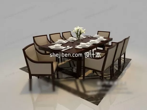 Round Stool Table With Under Shelf 3d model