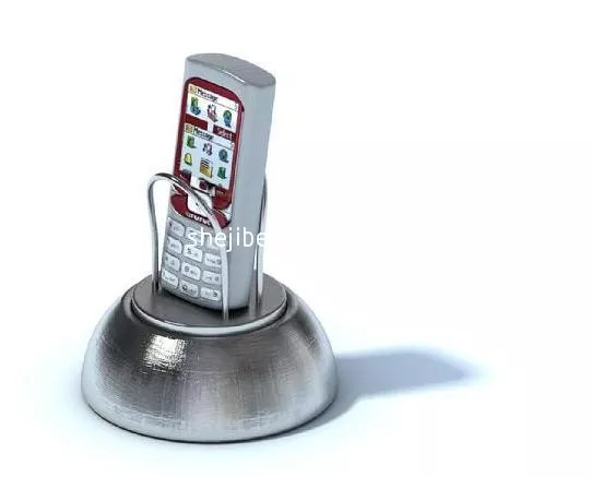 Nokia Mobile Phone On Circle Holder 3d model Nokia Mobile Phone On Circle Holder 3d model