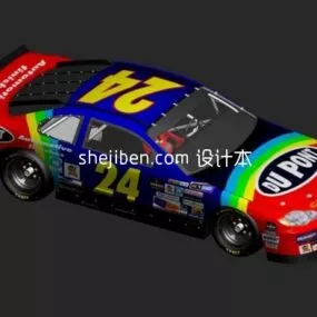 Nascar Racing Car 3d model