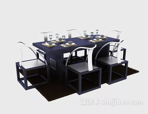 Table Koru Work Set 3d model