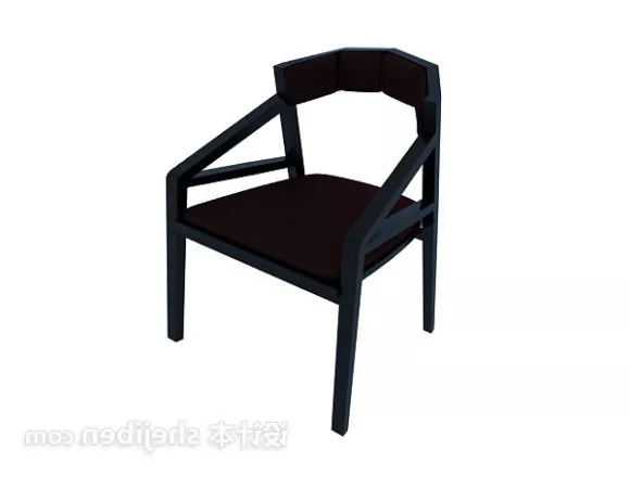 Dinning Room Modern Black Chair 3d model Dinning Room Modern Black Chair 3d model