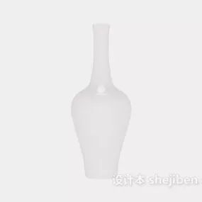 Chinese White Porcelain Vase 3d model
