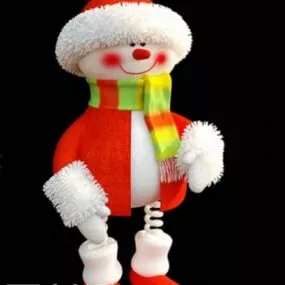 Cute Cartoon Santa Character 3d model