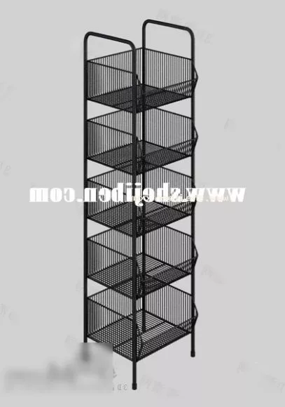 Shelves With Various Decorative, Vase, Book, Potted Plant 3d model