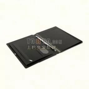 Black Notebook Showcase Product 3d model