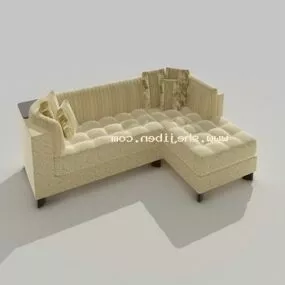 Office L Shaped Sofa Modern Style 3d model