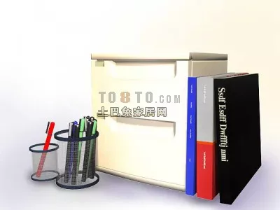 Stack Book Without Cover 3d model