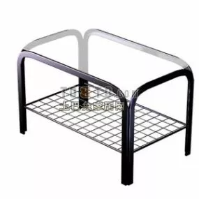 Office Furniture Table Iron Frame 3d model