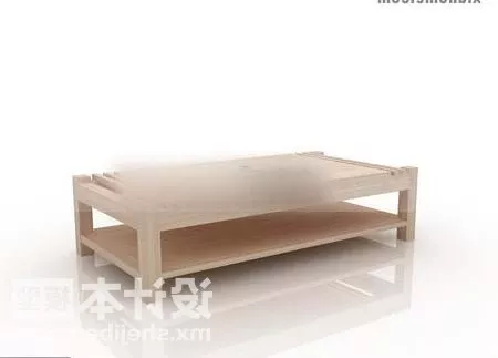 Rectangular Shaped Tea Table 3d model Rectangular Shaped Tea Table 3d model
