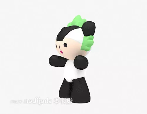 Olympic 2008 Fuwa Jingjing 3d model Olympic 2008 Fuwa Jingjing 3d model