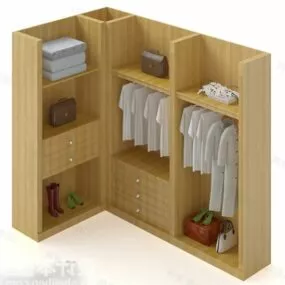 Open Wardrobe Furniture 3d model