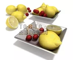 Lemon Fruit V1 3d model
