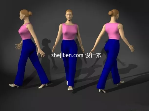 Final Fantasy Cartoon Character 3d model