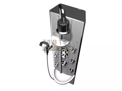 Shower Room Glass Cover 3d model