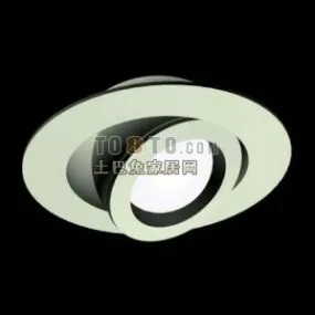 Ceiling Lamp With Round Holder 3d model