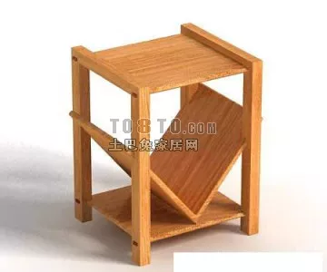 Green Plastic Table With Tableware 3d model