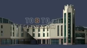 Complex Architecture Building 3d model