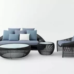 Outdoor Sofa Table Furniture 3d model