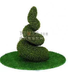Dwarf Coconut Tree 3d model
