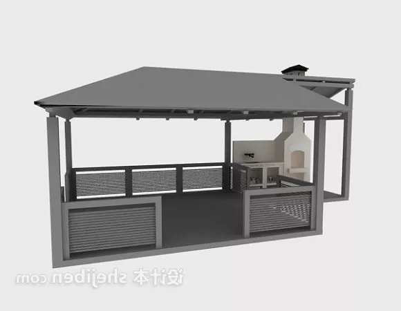 Pavilion Toy With Duck 3d model