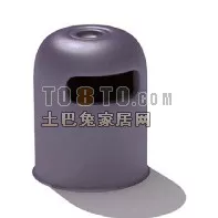 Medical Plastic Dustbin 3d model