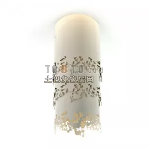 Grille Light Ceiling Lamp 3d model