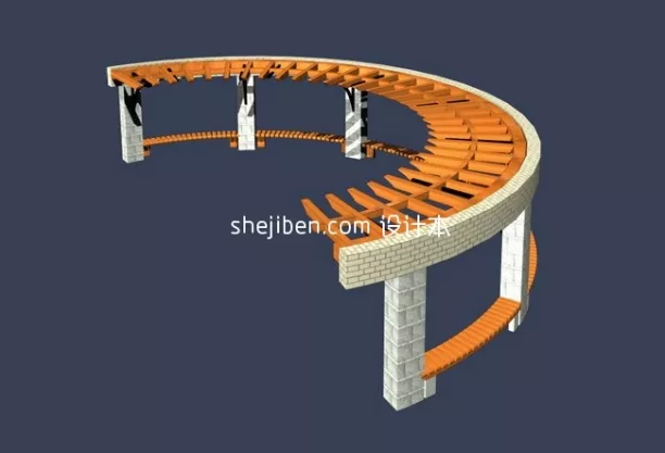 Ancient Russian Mansion Architecture 3d model