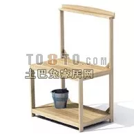 Picnic Shelf Furniture 3d model