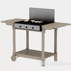 Park Bbq Equipment 3d model