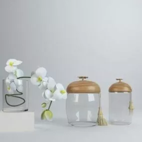 Pastoral Style Glass Decorating 3d model
