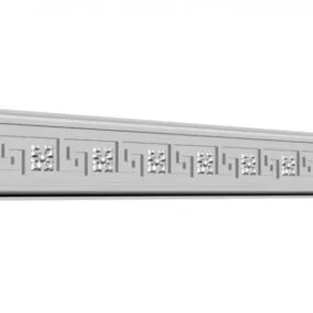 Patterned European Carved Molding 3d model