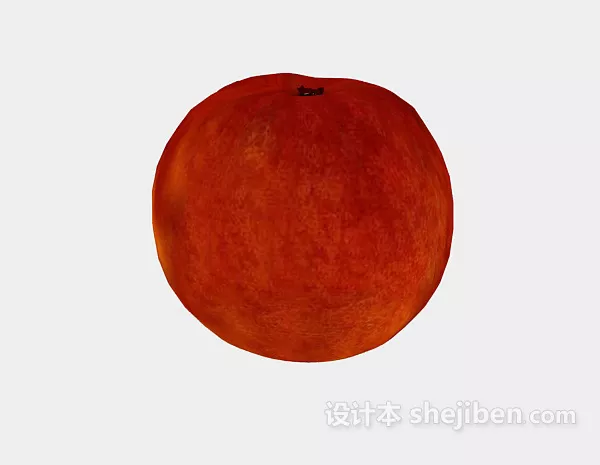 Peach Fruit Food 3d model Peach Fruit Food 3d model