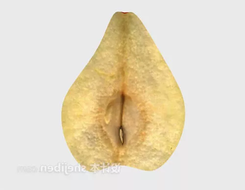Pear Slice Fruit 3d model Pear Slice Fruit 3d model