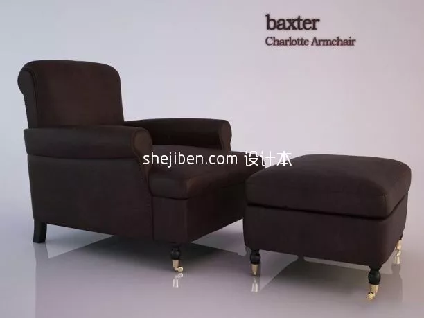 Sofa Axel Two Seats 3d model