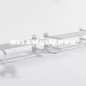 Bathroom Wall Towel Rack 3d model