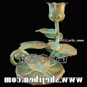 Table Lamp Flower Shape Stand 3d model