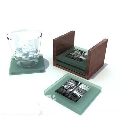 Rectangle Landscape Painting Frame On Wall 3d model