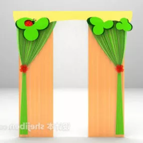 Children Curtain 3d model