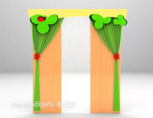 Children Curtain 3d model Children Curtain 3d model