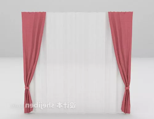 Roll Curtain Vintage Textures 3d model