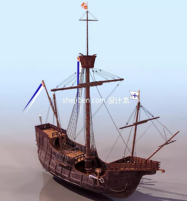 Oxcart Vehicle 3d model