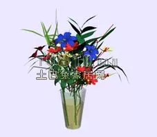 Paper Flower Potted 3d model