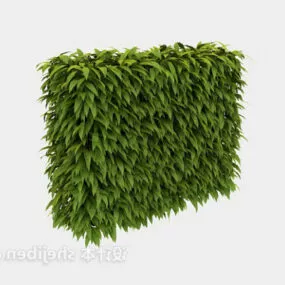 Realistic Hedge 3d model