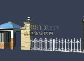 Building Gate 3d model