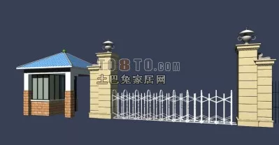 Old School Building 3d model