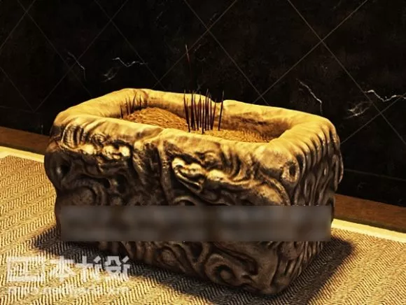 Log Seat 3d model