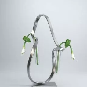 Postmodern Plant Stand Decoration 3d model
