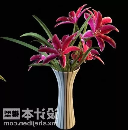 Potted Tree Bamboo 3d model