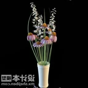 Small Flower Potted Plant 3d model