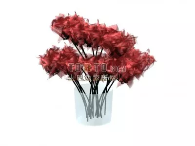 Fall Leaves Maple Tree 3d model